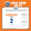 image MLB New York Mets 2027 Desk Calendar Third Alternate Image