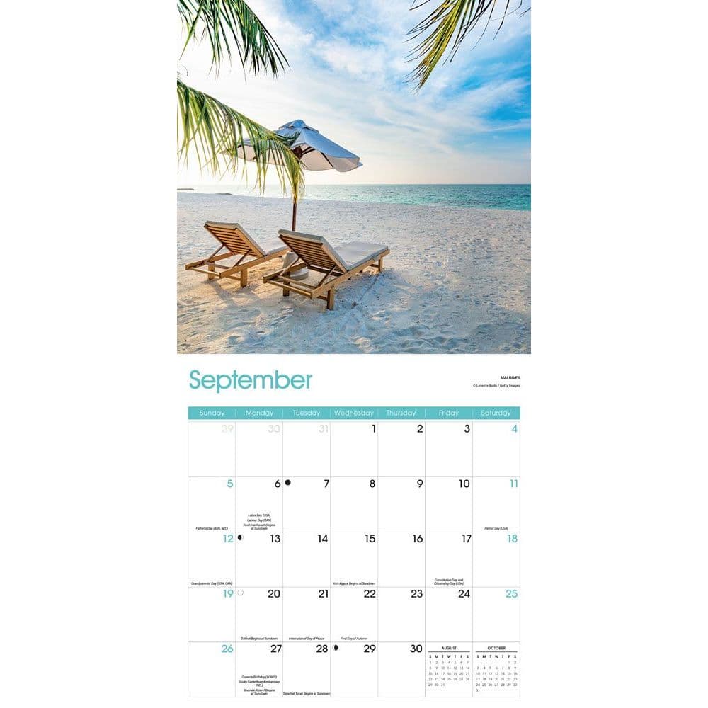 Beaches Wall Calendar