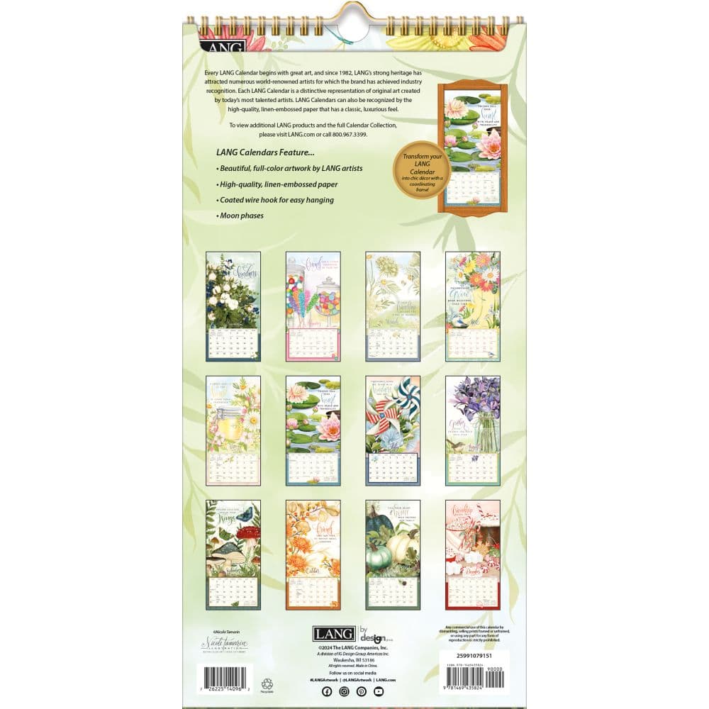 thumbnail image 2 of Love To Cook 2026 Wall Calendar - Nicole Tamarin Artwork With Chefs & Kitchen Scenes 2 of 14