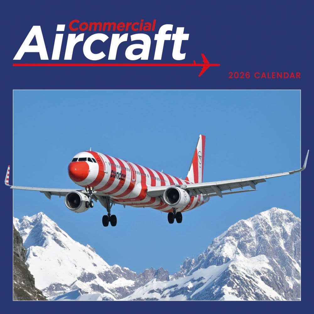 Flight Commercial Aircraft 2026 Wall Calendar Main Product Image