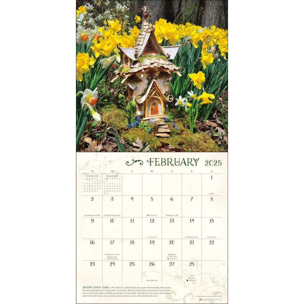 Faerie Houses 2025 Wall Calendar Second Alternate Image