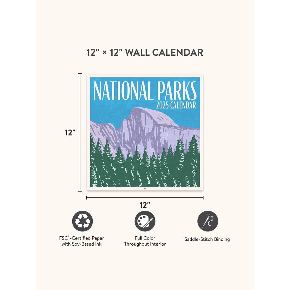 National Parks 2025 Calendar