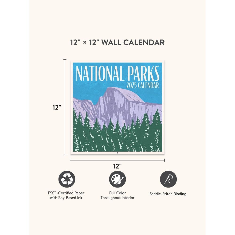 National Parks 2025 Wall Calendar Sixth Alternate Image width=&quot;1000&quot; height=&quot;1000&quot;