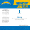 image NFL Los Angeles Chargers 2025 Desk Calendar