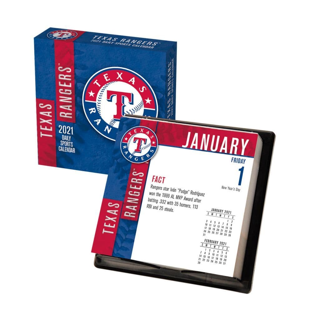 Texas Rangers Desk Calendar Calendars com