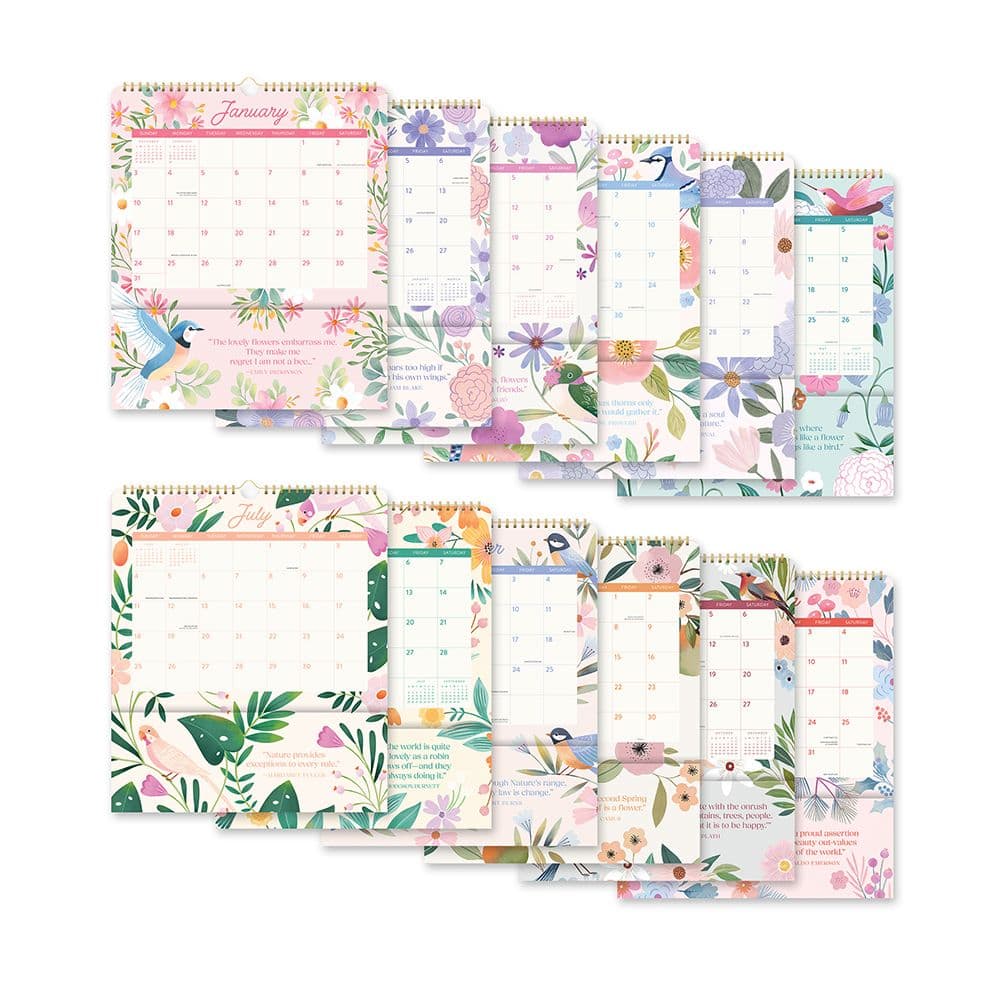 Birds and Blooms Pockets Plus 2027 Wall Calendar Third Alternate Image