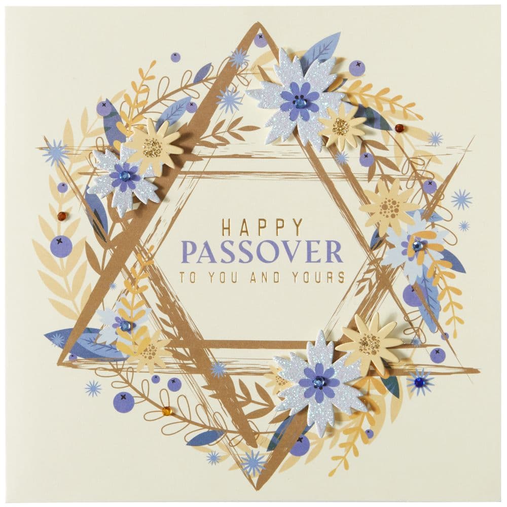 Star of David Wreath Passover Card First Alternate Image width=&quot;1000&quot; height=&quot;1000&quot;