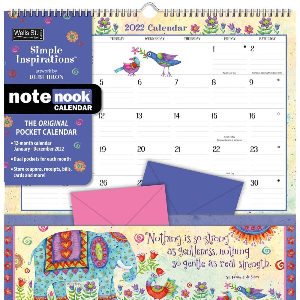 Simple Inspirations 2022 Note Nook - Calendars.com