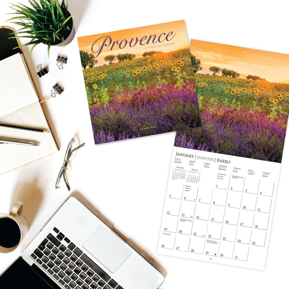 Provence 2025 Mini Wall Calendar Alt1