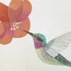 image Vellum Hummingbird Blank Card