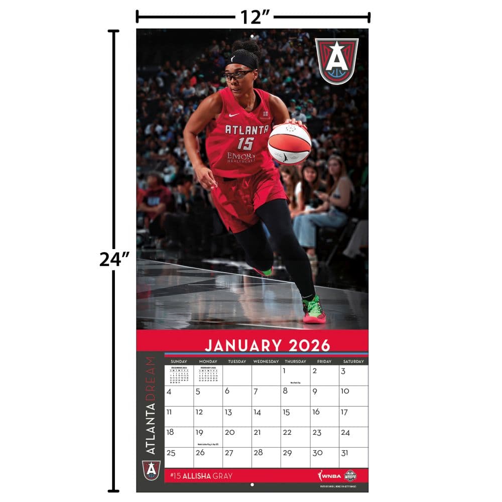 Atlanta Dream 2026 Wall Calendar Fourth Alternate Image