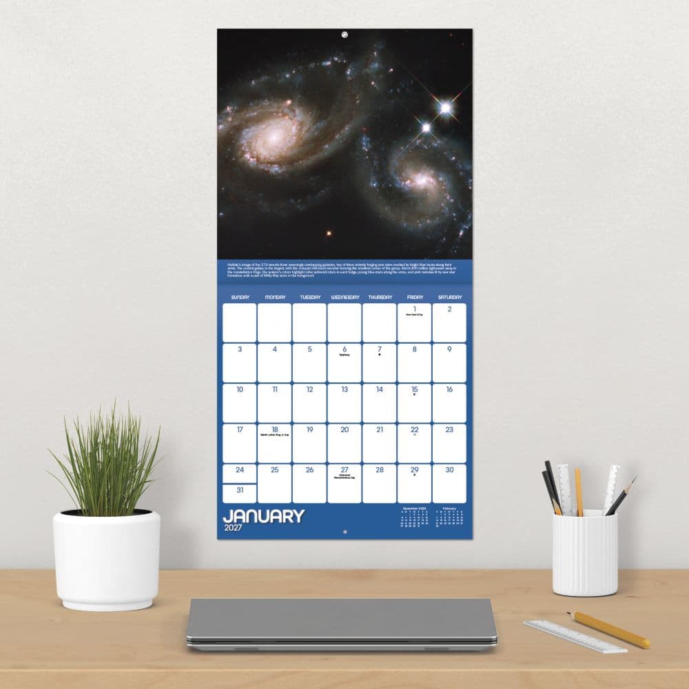 NASA Views from the Hubble Telescope 2027 Wall Calendar Fourth Alternate Image