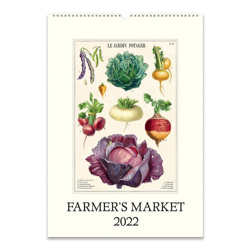 Farmers Market 2022 Poster Wall Calendar