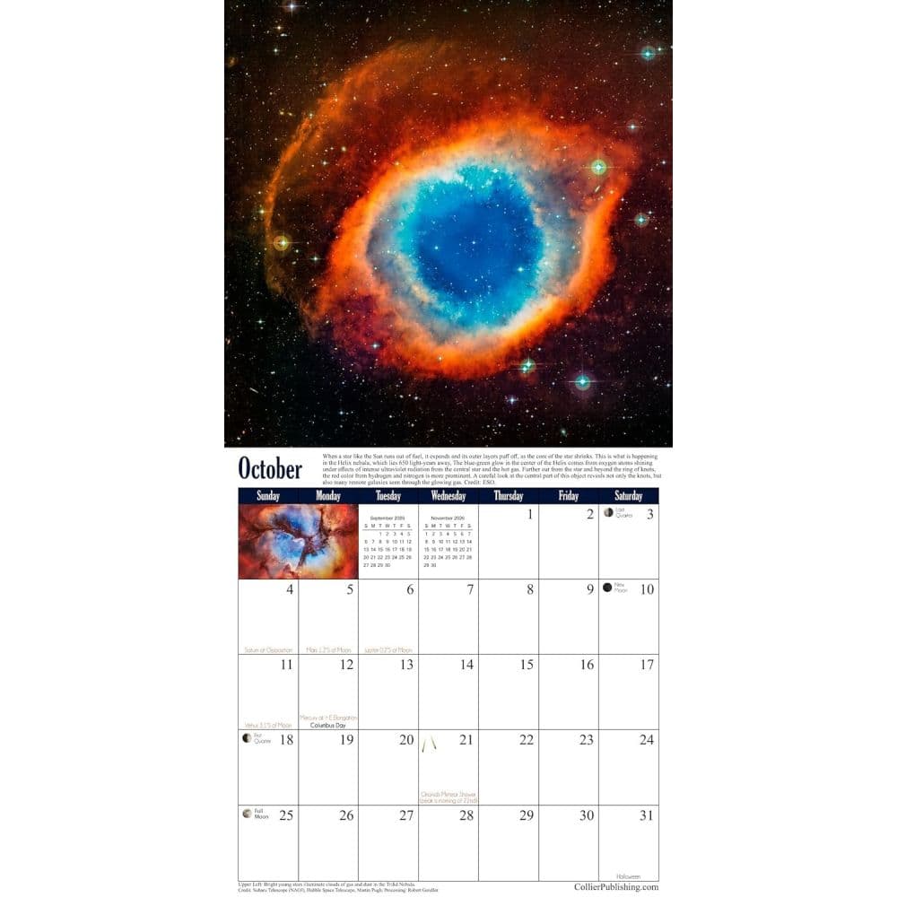 Universe Astronomy 2026 Wall Calendar Fifth Alternate Image