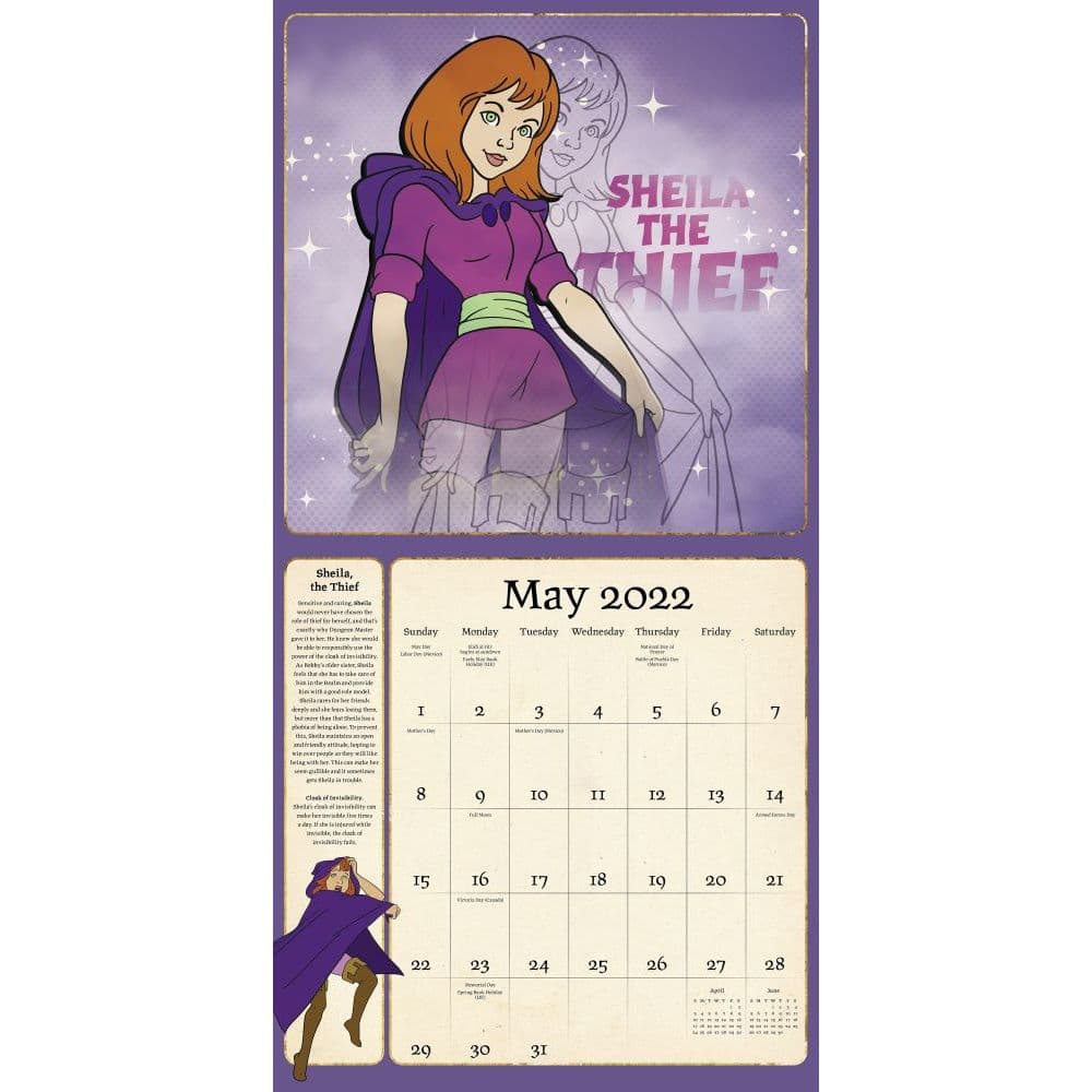 Calendar – July 1 2019 2018 Day Dream 1635715261 Games Special Interest Dungeons and Dragons Wall Calendar