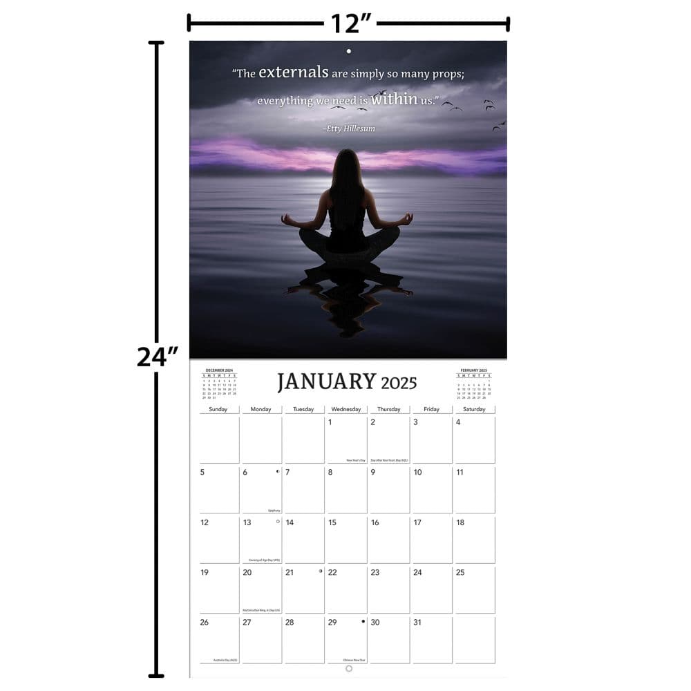 Zen Photo 2025 Wall Calendar Fifth Alternate Image