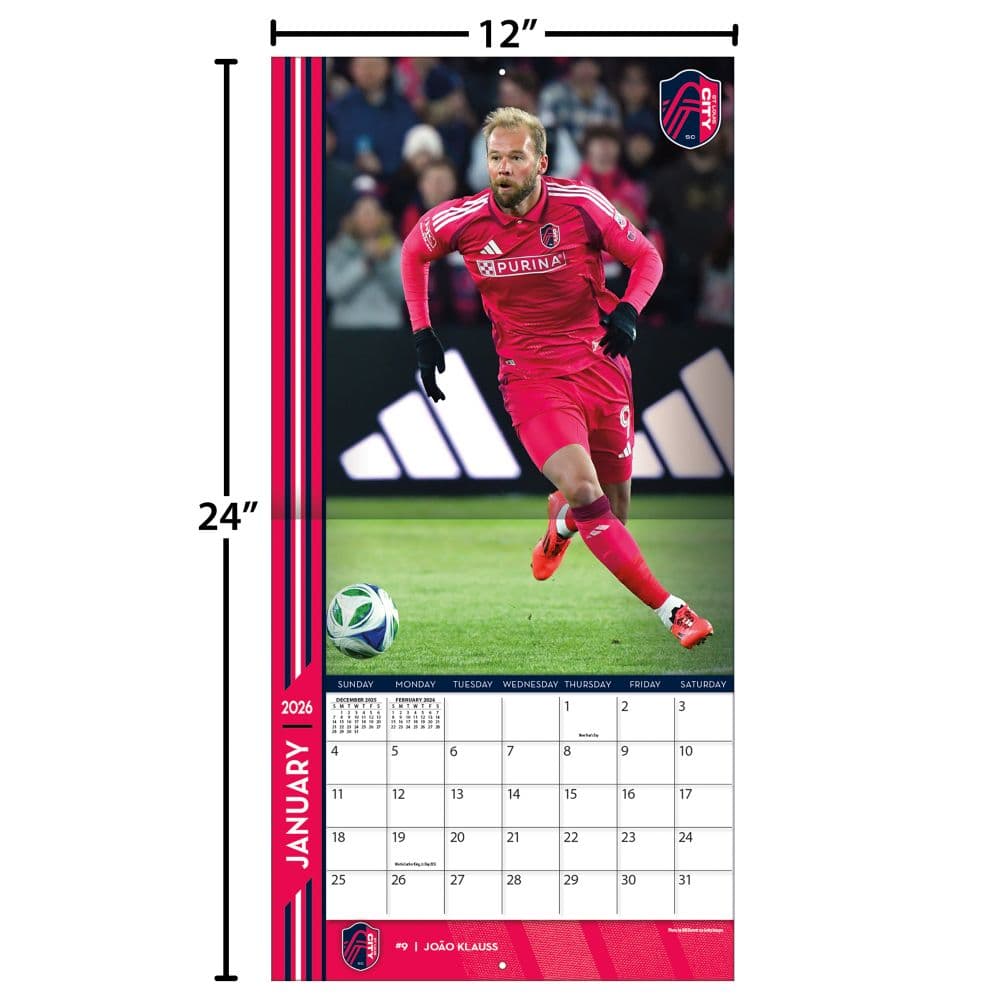 MLS St. Louis City SC 2026 Wall Calendar Fourth Alternate Image