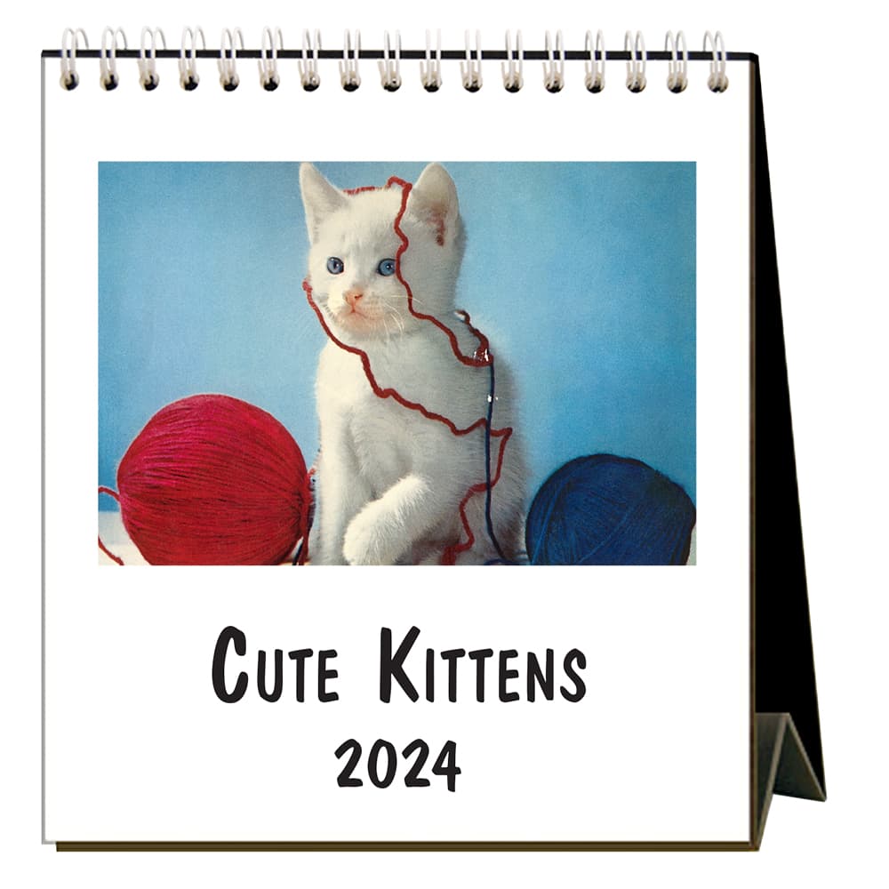 Cute Kittens Nostalgic 2024 Easel Desk Calendar Main Product Image width=&quot;1000&quot; height=&quot;1000&quot;