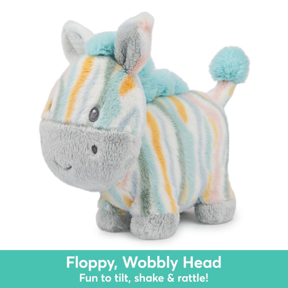 Baby GUND Safari Friends Zebra with Chime Plush 7-Inch Fourth Alternate Image