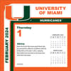 image Miami Hurricanes 2024 Desk Calendar Third Alternate Image width=&quot;1000&quot; height=&quot;1000&quot;