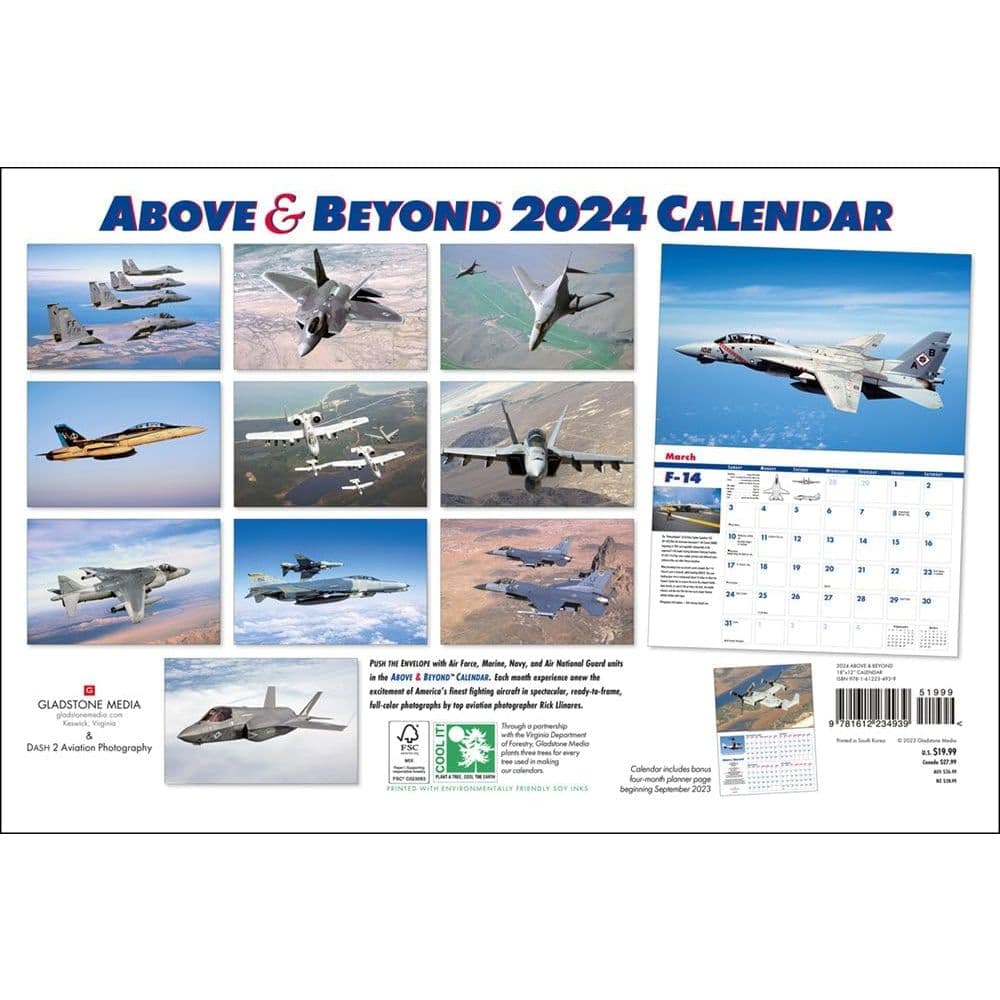 Above &amp; Beyond 2024 Wall Calendar First Alternate Image width=&quot;1000&quot; height=&quot;1000&quot;