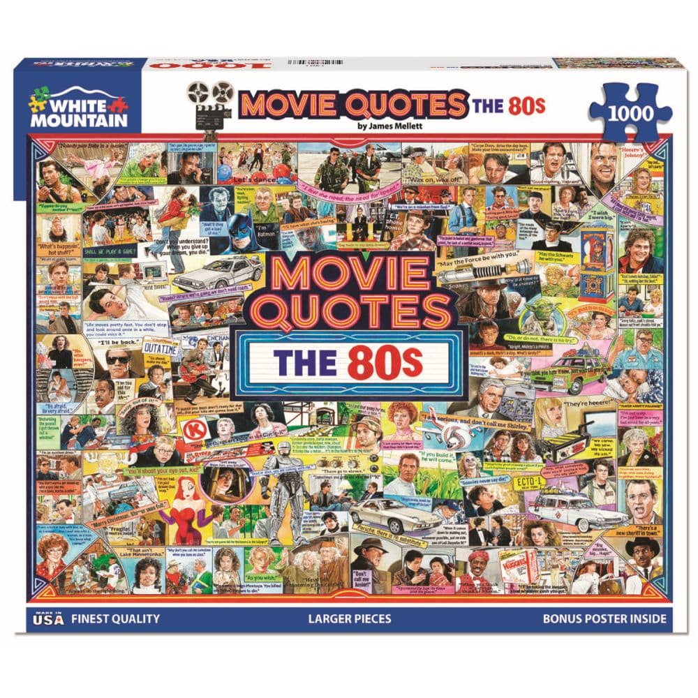 Movie Quotes of the 80s 1000 Piece Puzzle