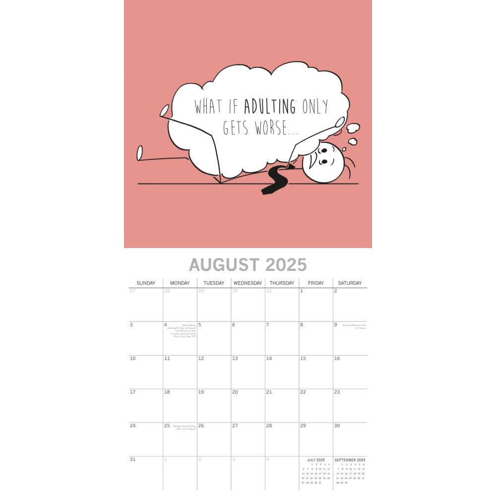 Reality of Adulting 2025 Wall Calendar Third Alternate Image width=&quot;1000&quot; height=&quot;1000&quot;