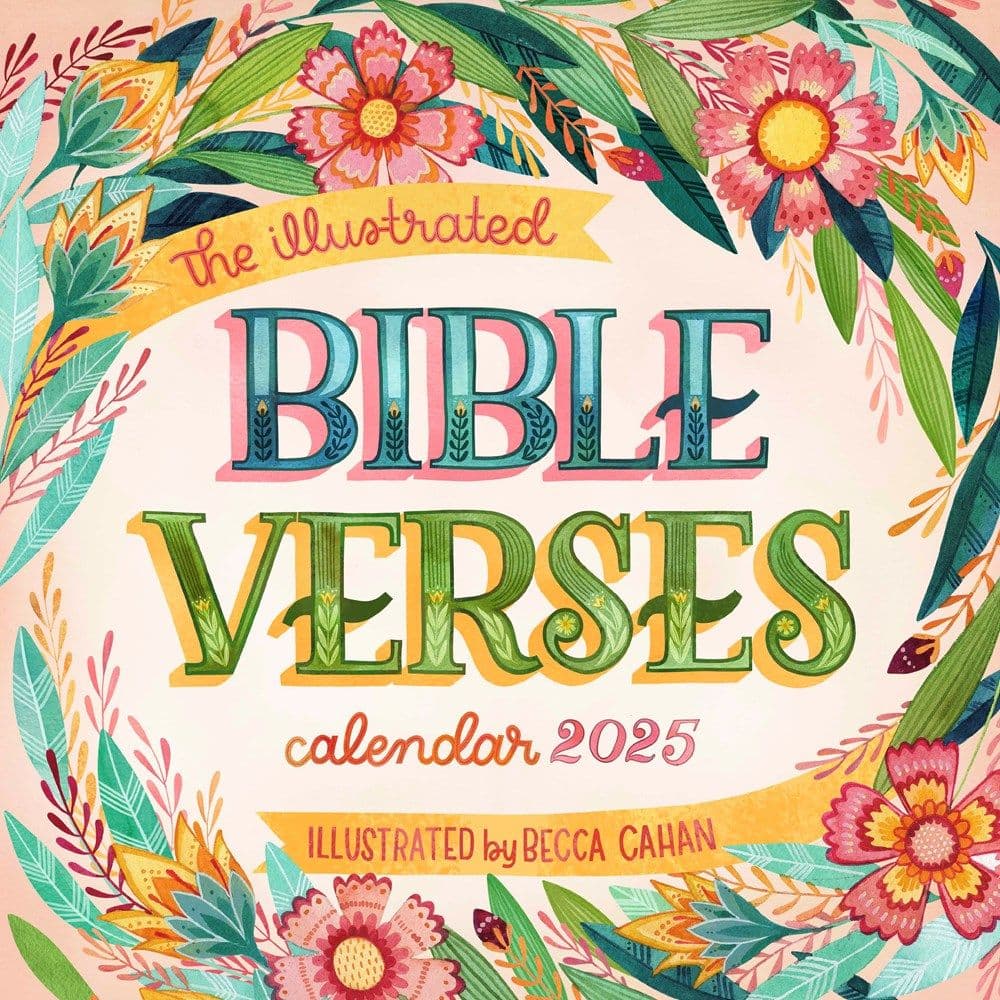 Bible Verses Illustrated 2025 Wall Calendar - Calendars.com