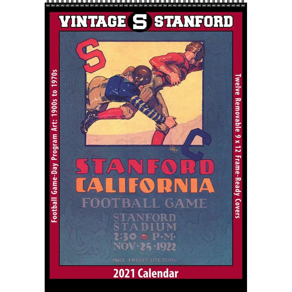 Stanford Vintage Football Wall Calendar - Calendars.com