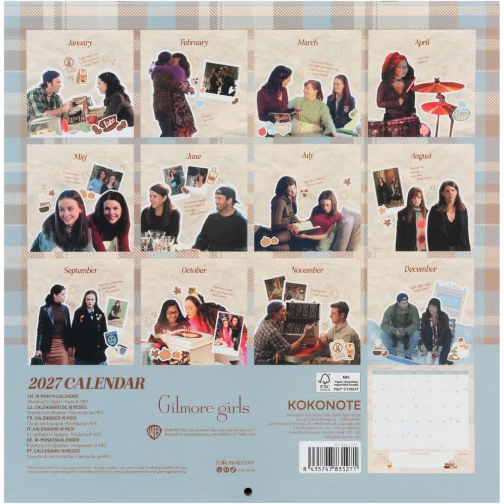 Gilmore Girls 2027 Wall Calendar First Alternate Image