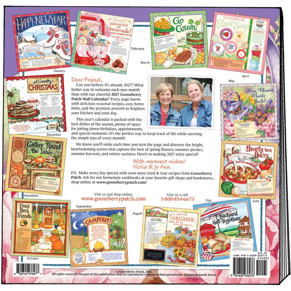 Gooseberry Patch 2027 Wall Calendar First Alternate Image