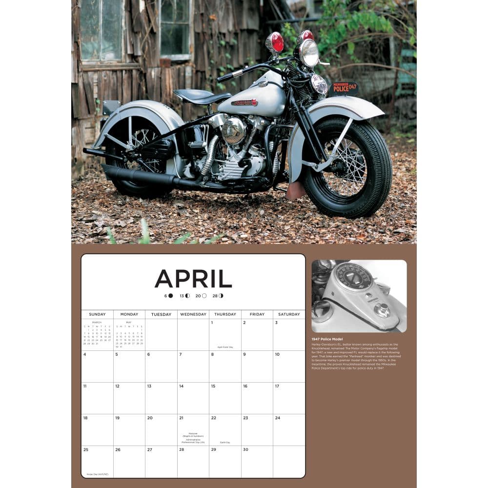 Harley Davidson Large 2027 Wall Calendar Second Alternate Image