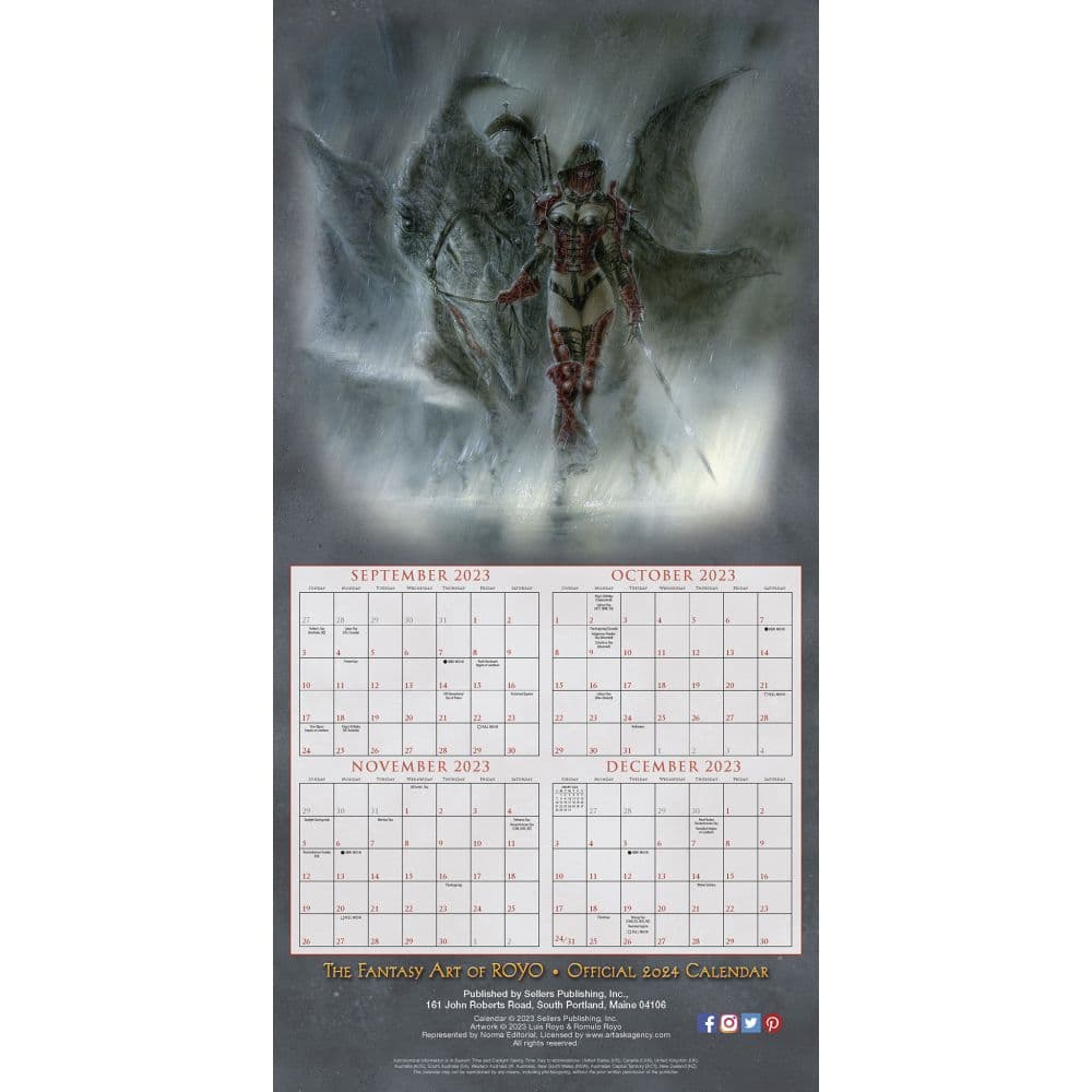 Royo 2024 Wall Calendar Alternate Image 4