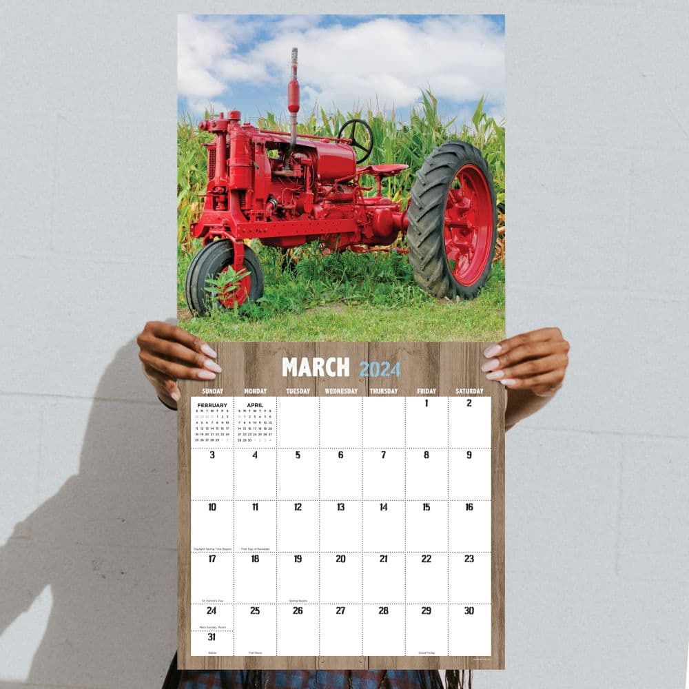 Tractors Vintage Farm 2024 Wall Calendar Fourth Alternate Image width=&quot;1000&quot; height=&quot;1000&quot;
