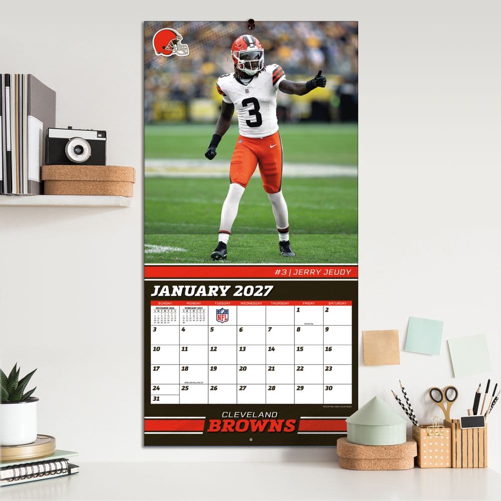 NFL Cleveland Browns 2027 Wall Calendar Fifth Alternate Image