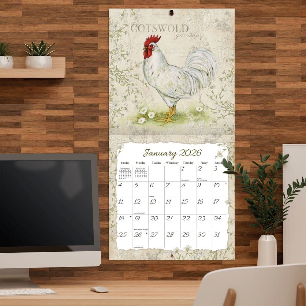 Roosters 2026 Wall Calendar_ALT3
