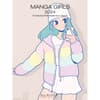 image Manga Girls 2024 Easel Desk Calendar