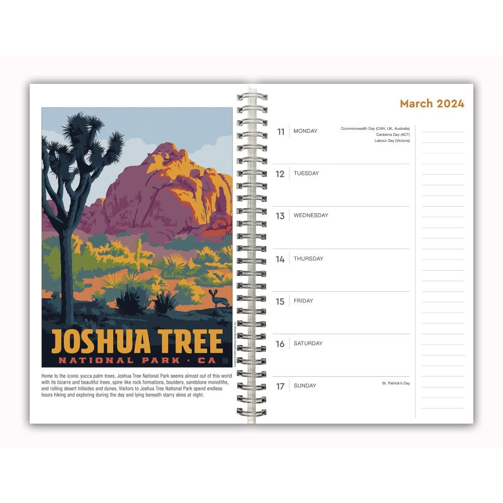 National Parks Classic Posters 2025 Planner