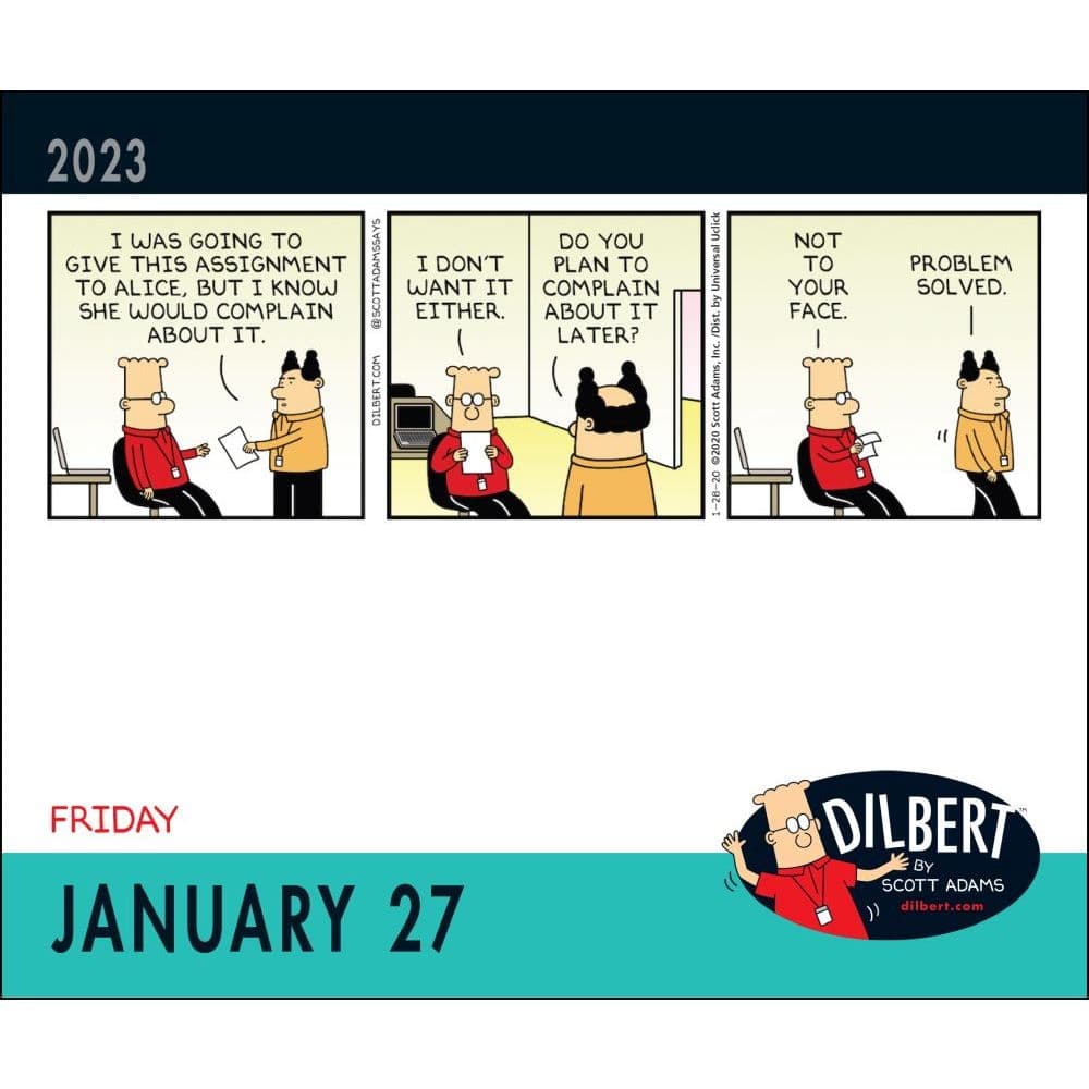 Dilbert 2023 Day To Day Calendar Dilbert 2023 Day-To-Day Calendar - Calendars.com