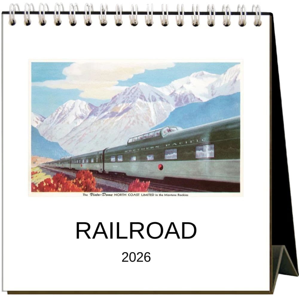 Railroad 2026 Easel Desk Calendar Main Product Image