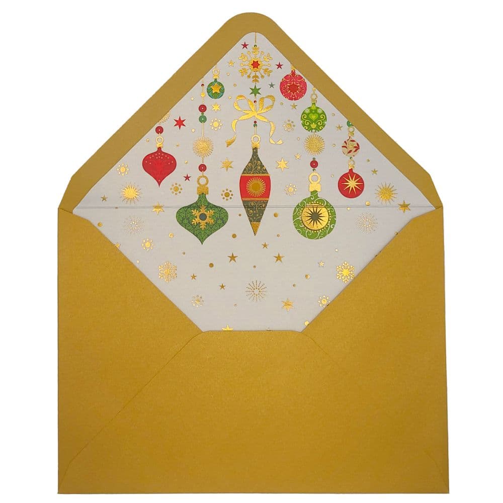 Ornate Ornaments on Pearl Christmas Card Alt4