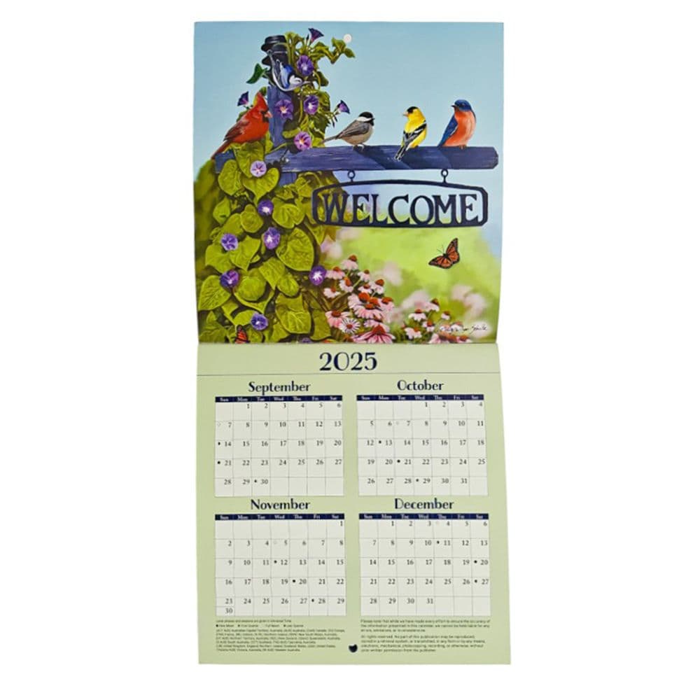 Songbirds 2026 Mini Wall Calendar by Victoria Schultz Second Alternate Image