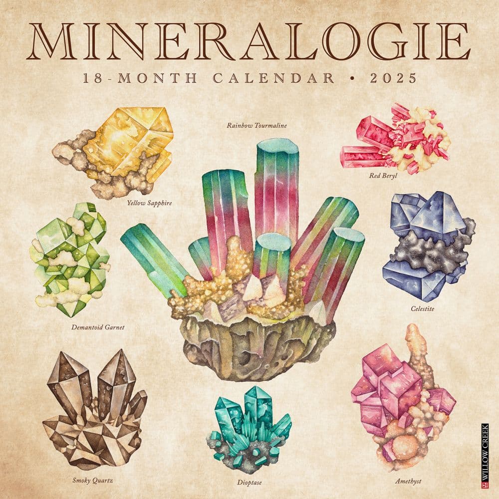 Mineralologie 2025 Wall Calendar Main Image