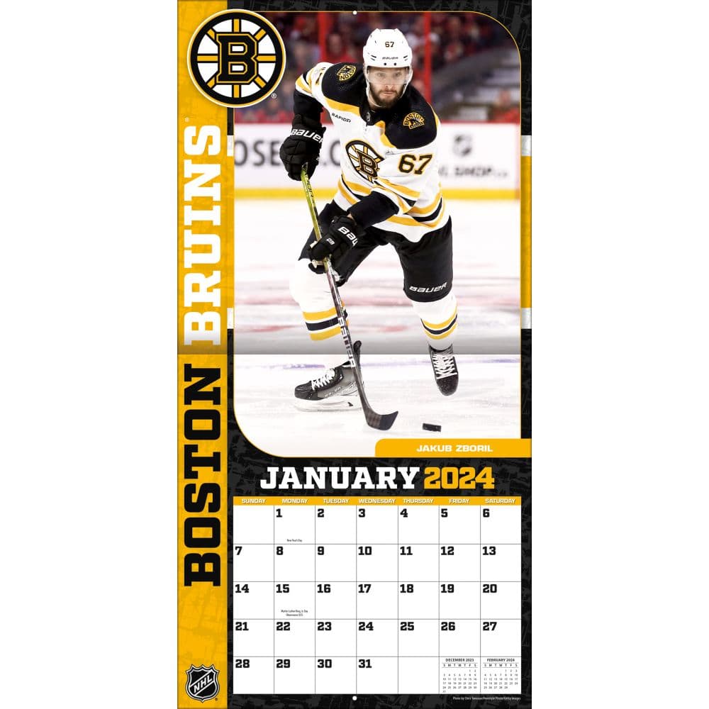 Boston Bruins 2024 Mini Wall Calendar