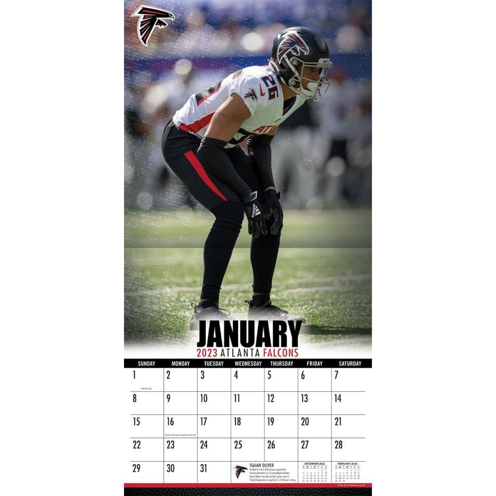 Atlanta Calendar 2023 Nfl Atlanta Falcons 2023 Wall Calendar - Calendars.com