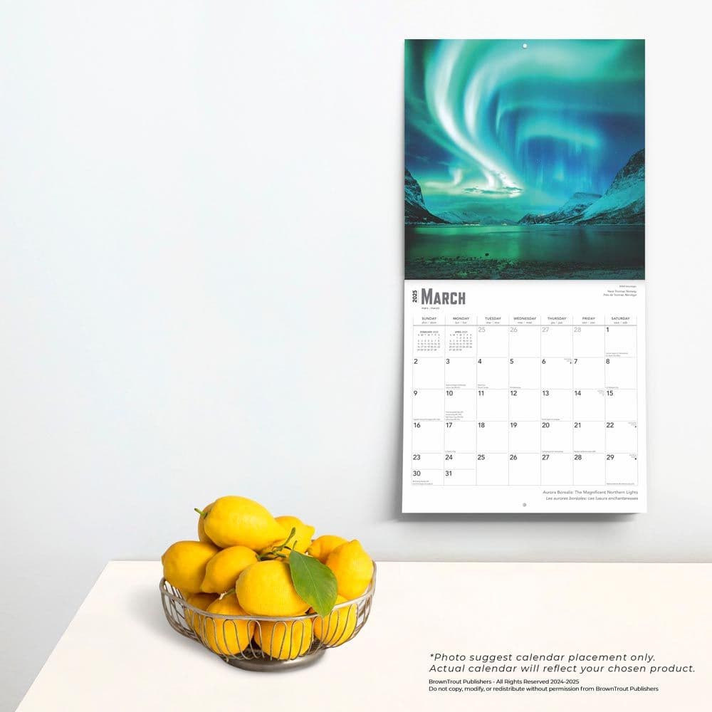 Aurora Borealis 2025 Wall Calendar Fourth Alternate Image width=&quot;1000&quot; height=&quot;1000&quot;