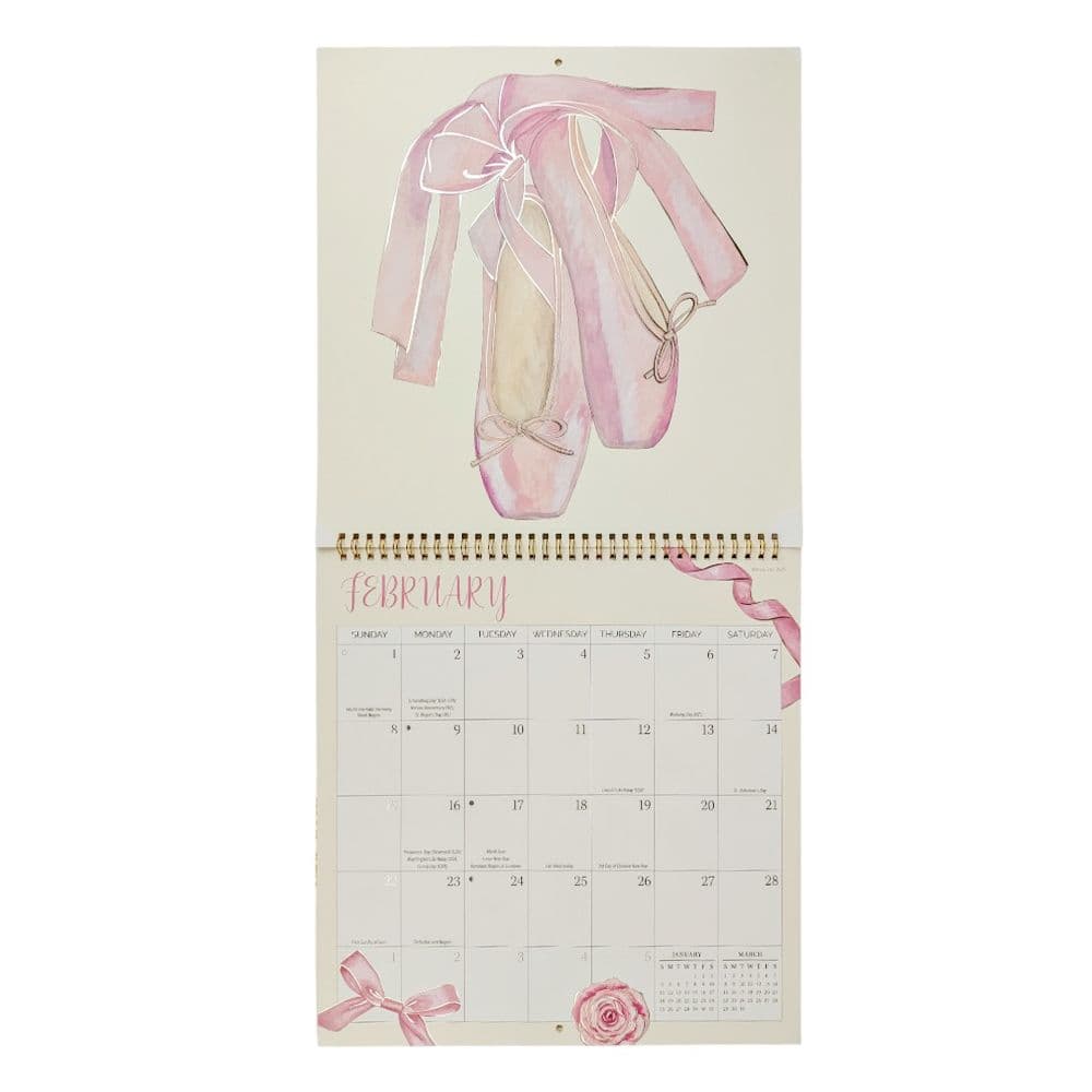 Ballerina 2026 Spiral Wall Calendar Third Alternate Image
