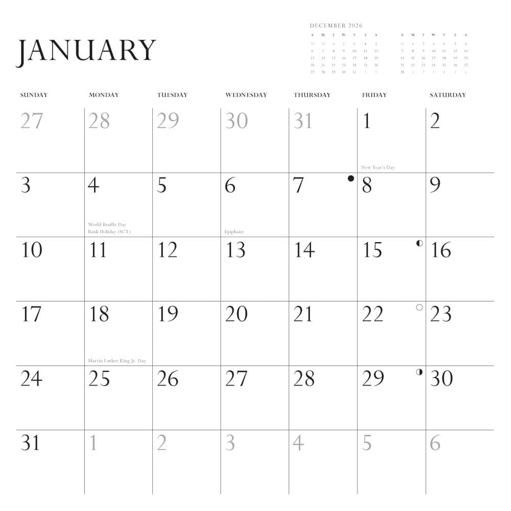 Disappointing Affirmations 2027 Wall Calendar Third Alternate Image