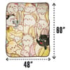 image Bananya Family Blanket size