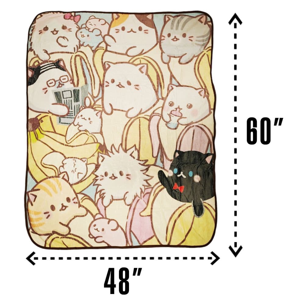 Bananya Family Blanket size